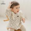 Guaiqi Bear Infant Girl's Long-Sleeve Cotton Bodysuit