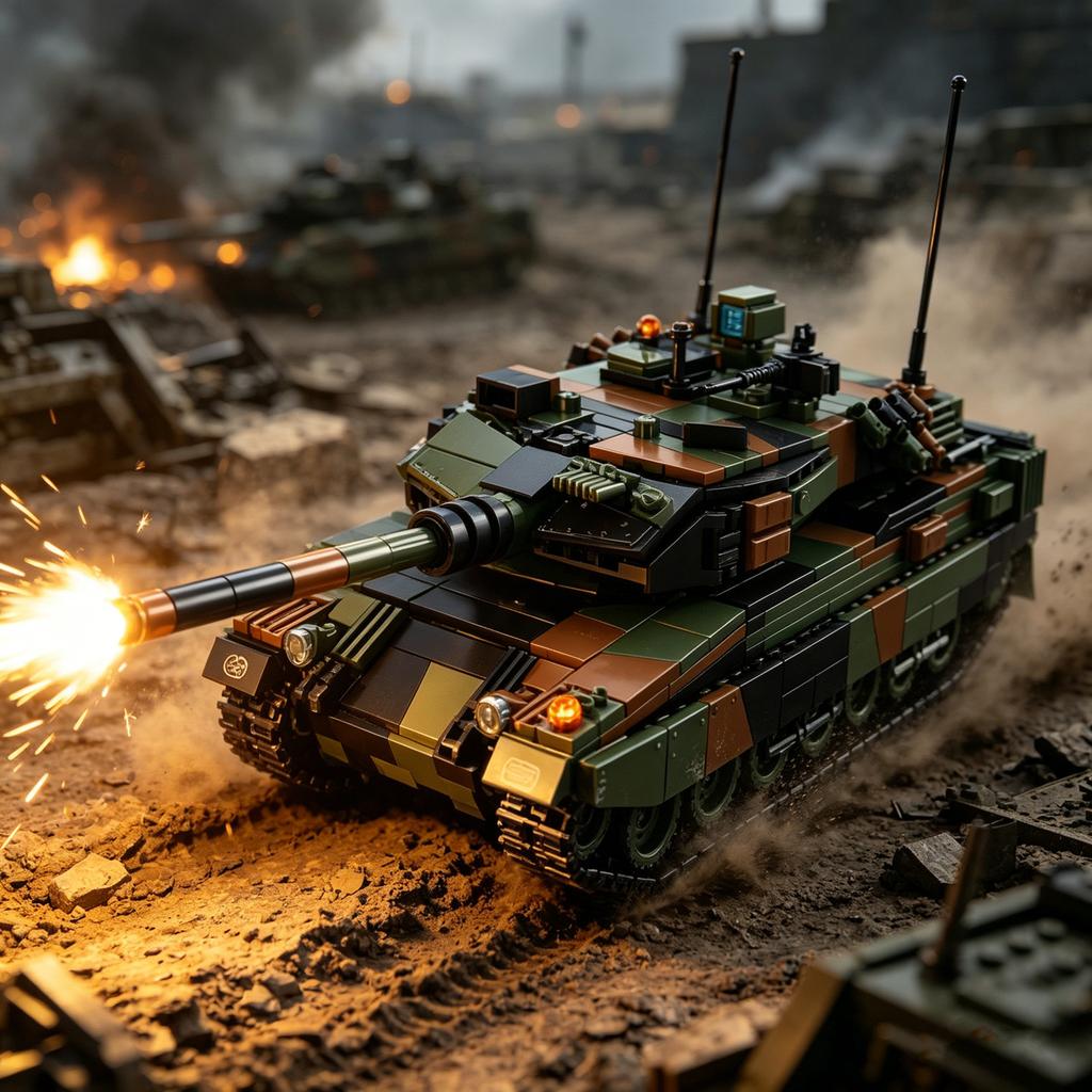 2026 NEW Military Building Blocks LEOPARD 2A6 TANK Set Educational Construction Toy