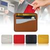 PU Leather ID Card Case Slim Multi-Slot Holder for Bank/Credit Cards