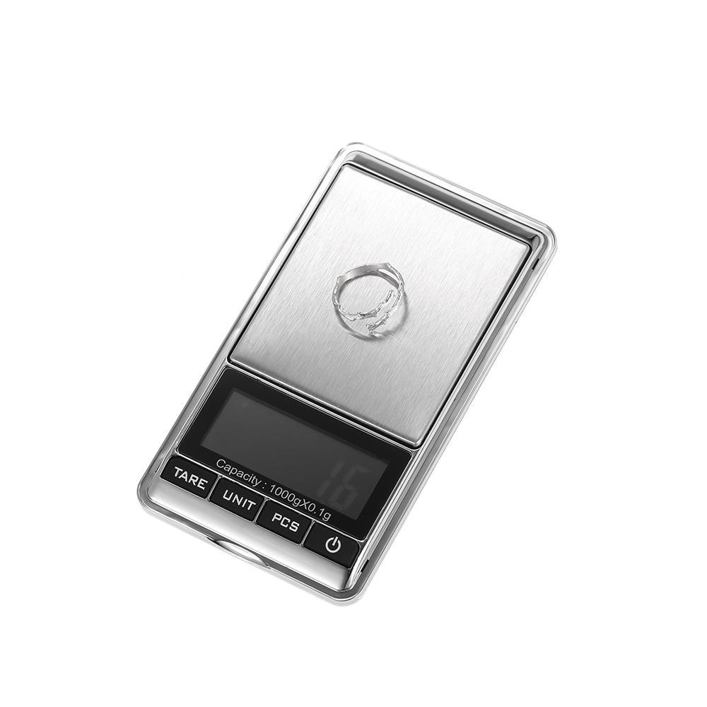 1000g x0,1g Mini Digital Fickvåg Guldvåg Juvelerarvåg Finvåg DE