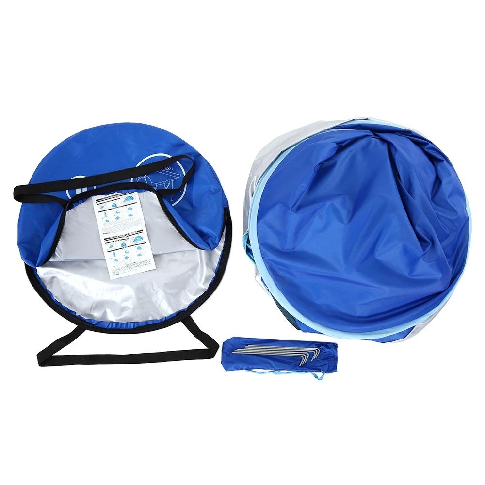 Strandzelt 165 * 150 * 110 cm Pop-up-Zelt mit automatischer Öffnung und UV-Schutz, Vollschattenzelt, ultraleichtes Familienzelt, Faltzelt, Reisecamping