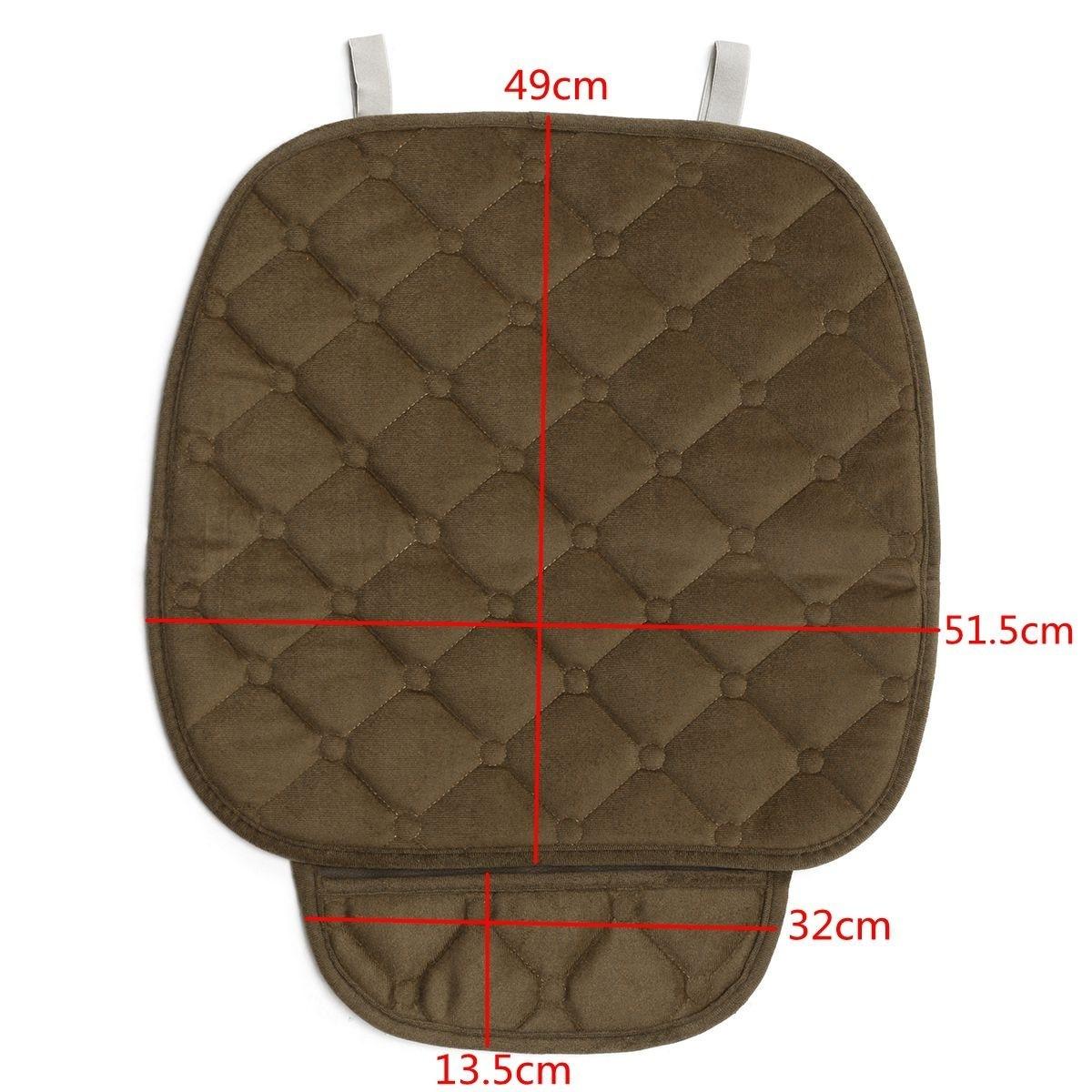

1/3 шт. Универсальный осенне-зимний ромб передний и задний ряд автомобильный чехол для сиденья небольшой коврик автомобильная подушка для стула 1 PCS чёрный