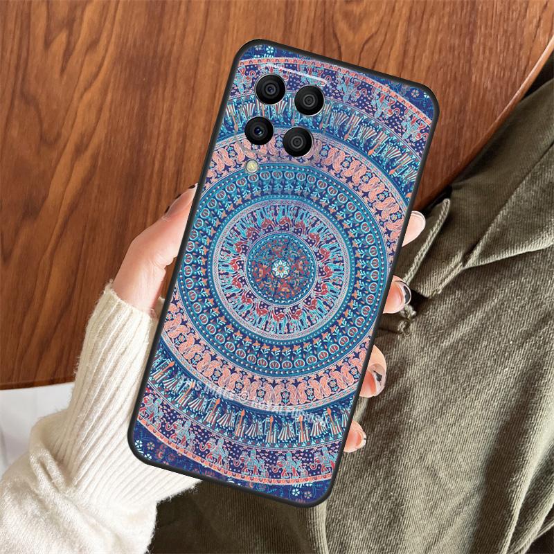 Indian Mandala Pattern Case For Samsung Galaxy M13 M33 M53 M15 M35 M55 M06 M16 M36 M56 M31 M12 M32 M52 M14 M34 M54