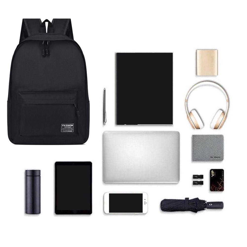 Casual Minimalist Backpack Large Capacity Multi-Compartment Travel Trendy College Student Schoolbag Computer Bag Business Bag