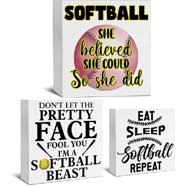 Office Cubicle Decor 3 Pcs, Inspirational Gifts for Women Men, Motivational Wooden Signs, Home Office Decorations for Desk Table Shelf