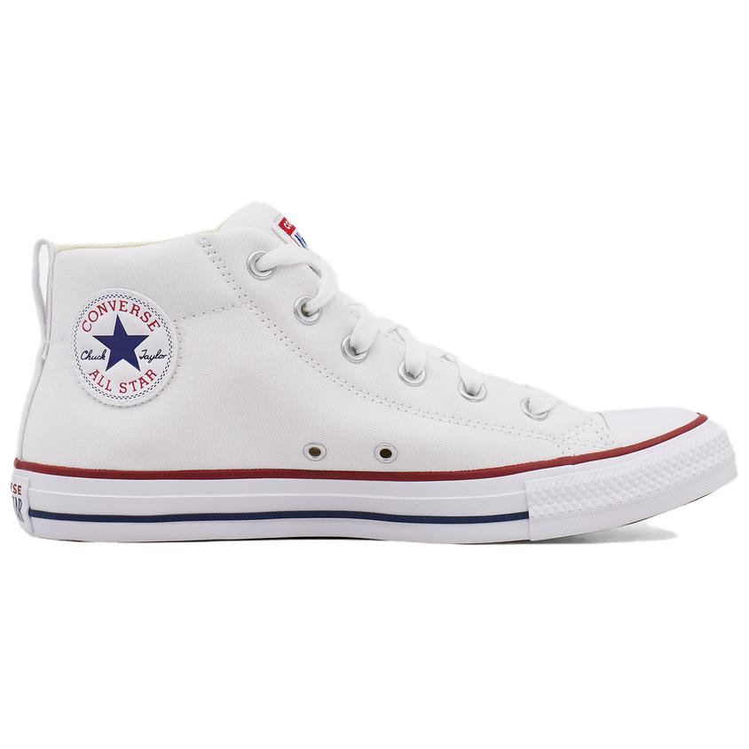 Converse Ct Street Comfortable Versatile Mid-Top Canvas Shoes Unisex Sneaker White 149546C