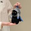 20cm Creative Bag Pendant Black Cat Knight Doll Keychain Cute Cartoon Small Cat Design Plush Animal Doll For Women Gifts