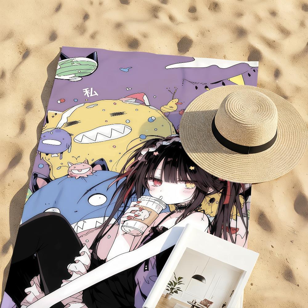 Anime Kurumi Tokisaki Handtuch Schnelltrocknende Strandhandtücher Sind Geeignet Für Schwimmbäder Camping Yoga Und Das Fitnessstudio