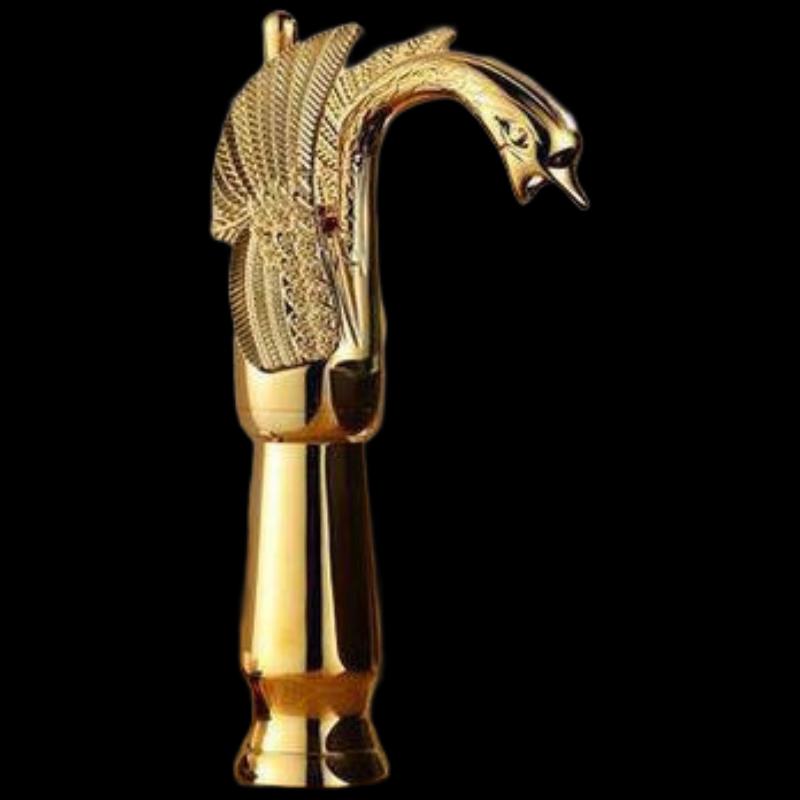 Xuan Yong Antique Swan Tall Golden Basin Faucet