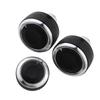 For Lada Granta AC Knob Air Conditioning Knob AC Heat Control Switch Button 3Pcs Aluminum Alloy Knobs Interior Accessories