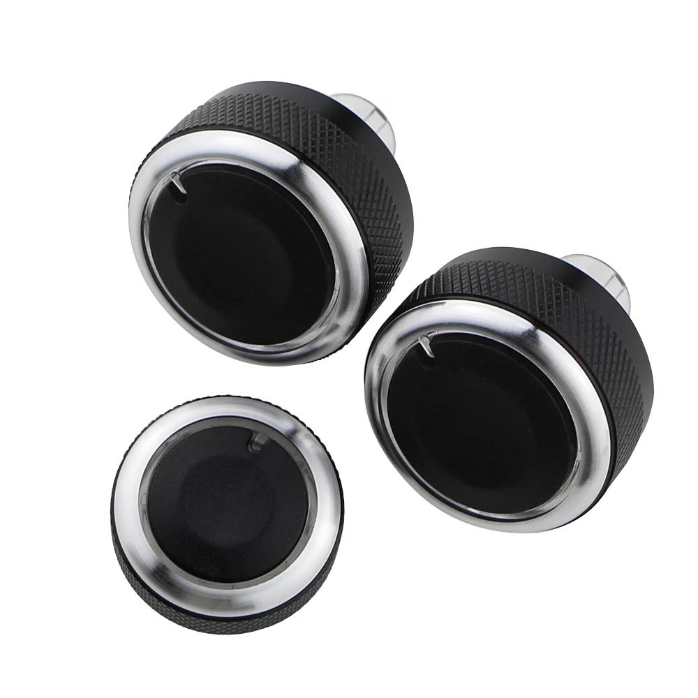 For Lada Granta AC Knob Air Conditioning Knob AC Heat Control Switch Button 3Pcs Aluminum Alloy Knobs Interior Accessories