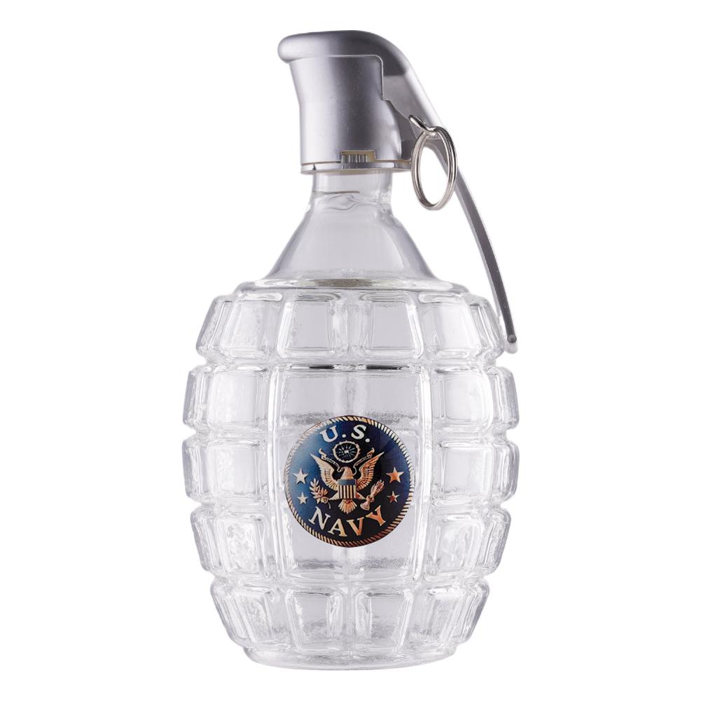 High Borosilicate Glass Grenade Shaped Sparkling Wine Bottle Sealed Jar for Home Brewing Whiskey Wine Storage Container