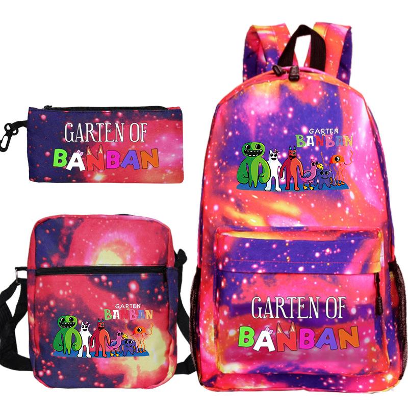 Spotted Garden Primary School Bag Shoulder Bag Pencil Bag Three-piece Set