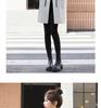Autumn/Winter 2025 Color Block Wool Coat with Doll Collar