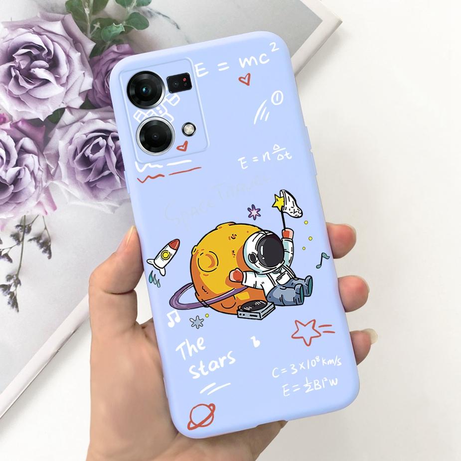 For Oppo Reno7 4G Case Oppo F21 Pro CPH2363 Stylish Candy Painted Cover Soft Silicone Phone Case For Oppo Reno 7 F21Pro 4G Shell