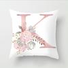 Flower Letter Pillow Soft and Breathable Sofa Car Lumbar Support Office Waist Protection Pillowcase