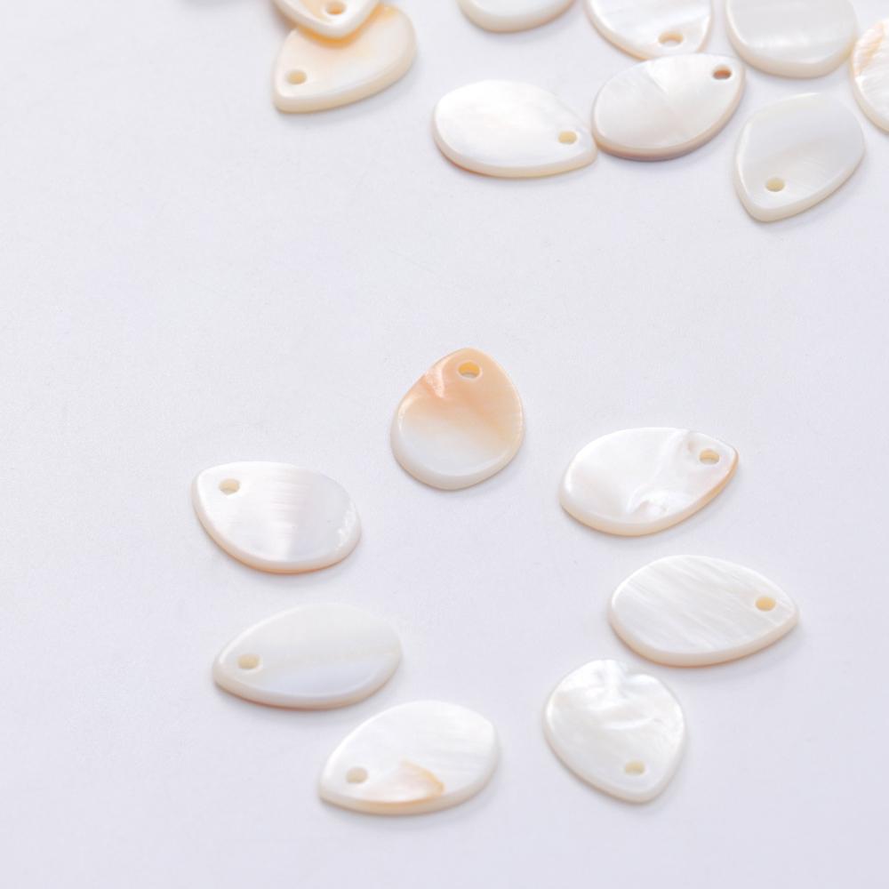 5-30pcs 8-18mm Natural White Shell Beads Water Drop Shape Mother of Pearl Shell Beads For Jewelry Making DIY Necklace Supplies