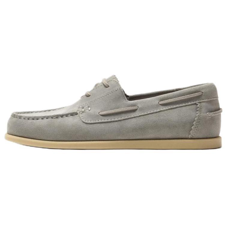 Zara Fashionable Comfortable Sailing Shoes Men Shoes Gray 2420620802 45