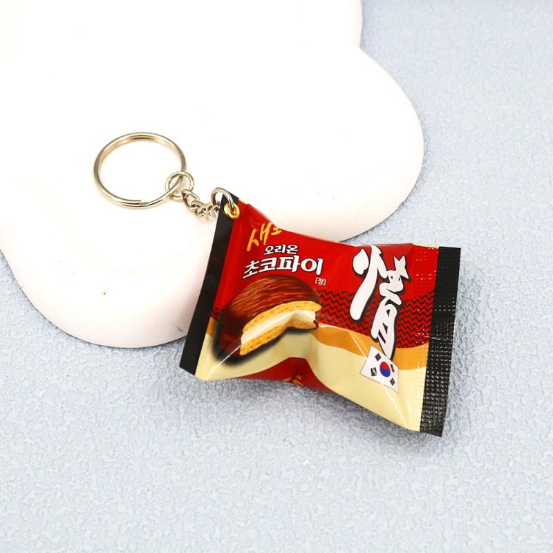 Simulation Instant Noodles Keychain Backpack Turkey Noodle Hanging Pendant Small Ramen Keychains Keyring For Kids