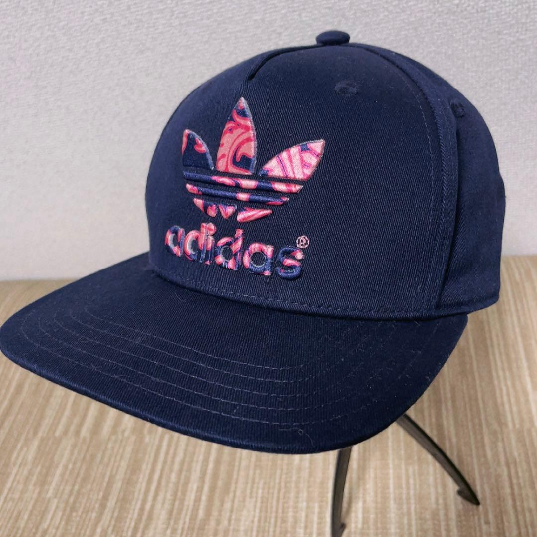 Used [Good Condition] Adidas Originals Trefoil Logo Embroidery Cap Navy