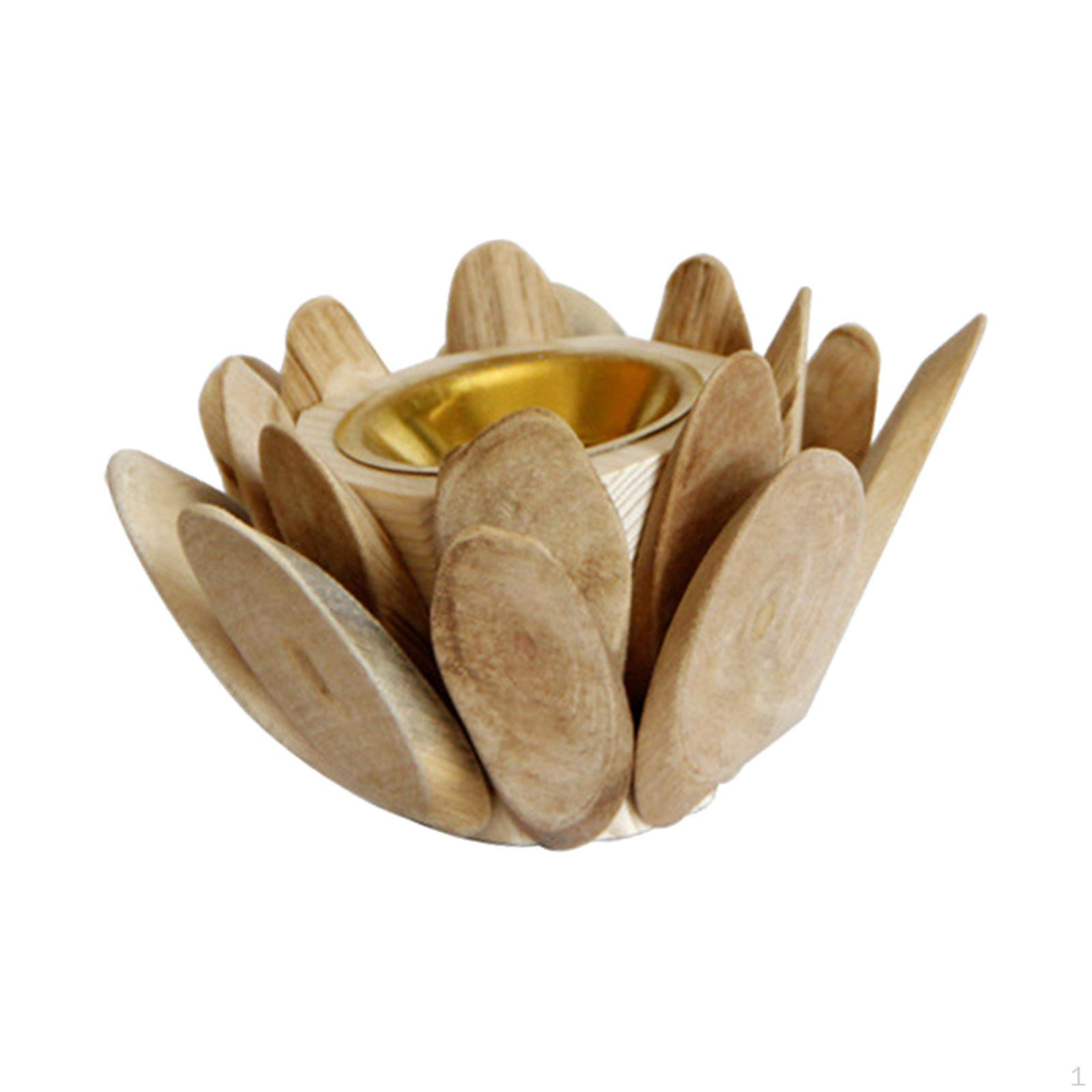 

Cone Burner Nordic Style Wooden Censer for Yoga SPA Bedroom Table Centerpieces Decor бежевый