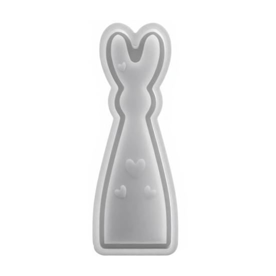 

Rabbit Mold 3D Bunny Mold Resin Reusable Epoxy Mold Casting Flexible Pattern Silicone DIY Crafts Easter J