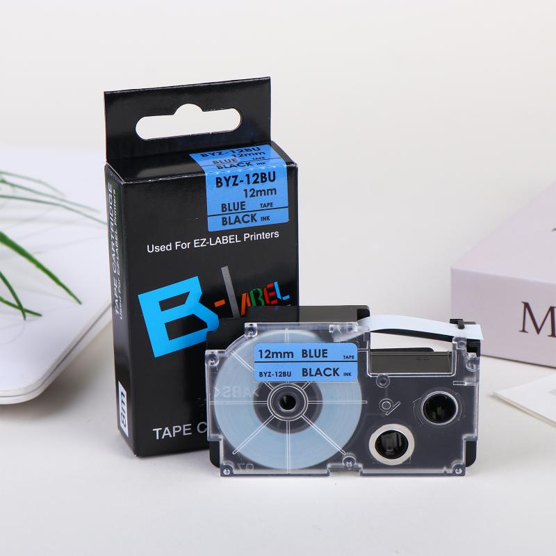9/12Mm Label Tape Compatible Xr-9We Xr-12Xwr Ribbon Tape For Kl-60L/100/120/130/170Plus/180/E300/780/820/7400/8700/8800 Cw-L300