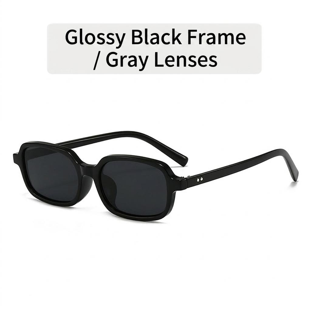 

Uv Sunglasses Versatile Retro Square Frame Sun glasses Fashion Eyeglasses Women Stylish Stage Performance Outdoor Travel Eyewear