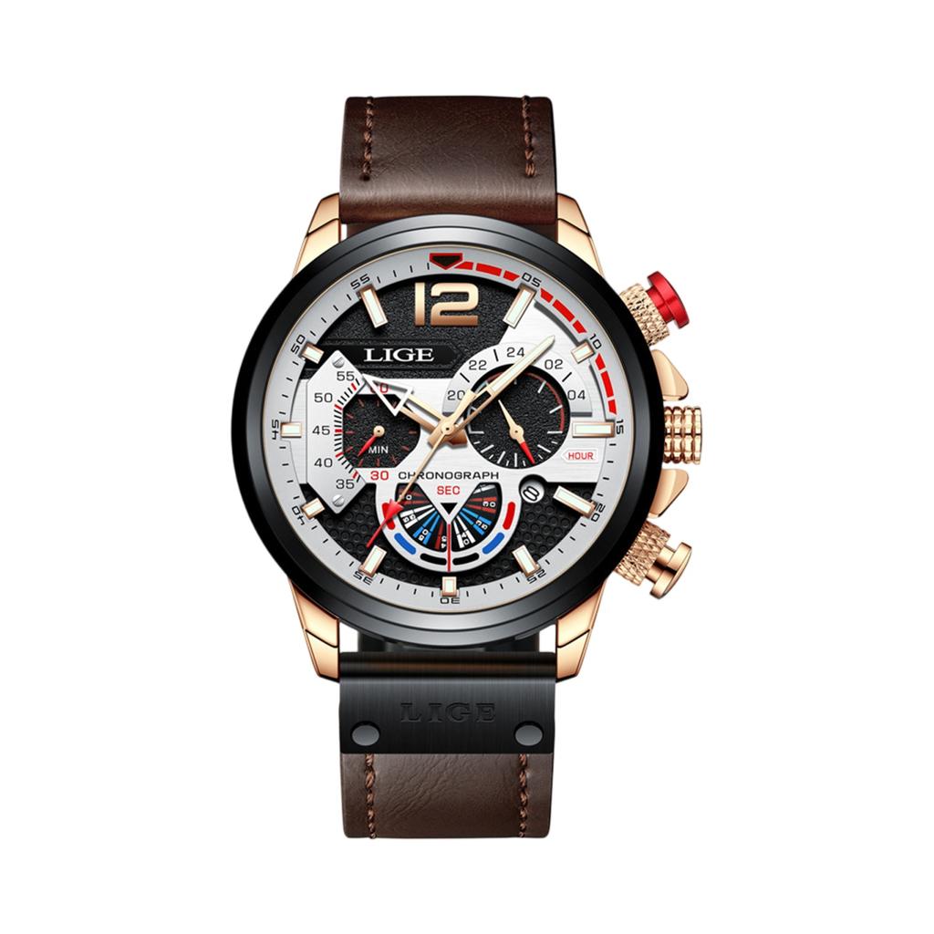 Men's Waterproof Luminous Running Alarm Clock Watch