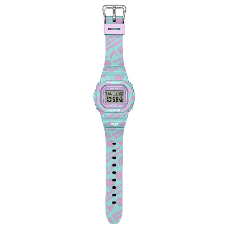 

CASIO BABY-G 100 meters waterproof, Quartz, resin strap, , same style for men and women, gray dial BGD-565RX-2 серый