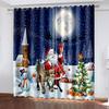 2023 new HD digital printed curtain festival decoration living room balcony home decoration 90 grams polyester fiber curtain fab