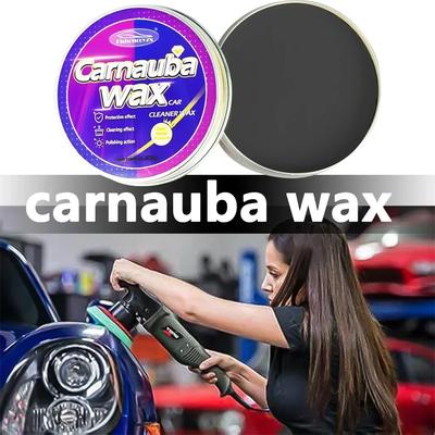 Cire pour voiture Entretien de la peinture automobile Cire en pâte de carnauba Cire de polissage brésilienne Pâte de cire haute brillance Revêtement super hydrophobe Vitrage