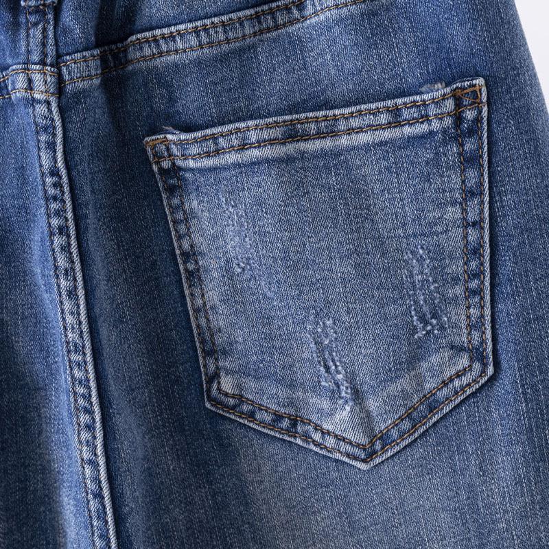 Plus Size Women's Pants Plus Size Women's High Waist Jeans Pants Split Pants Thin Elastic Leggings Jeans with Carrots Comfort Waist Pants