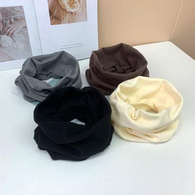 Sciarpa Termica Uomo Donna Velluto Doppio Spessore Fodera Invernale Sciarpa Tintata Buon Riscaldamento