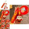 Creative New Year Keychain Silicone Lion Dance Adorable Cartoon Charm