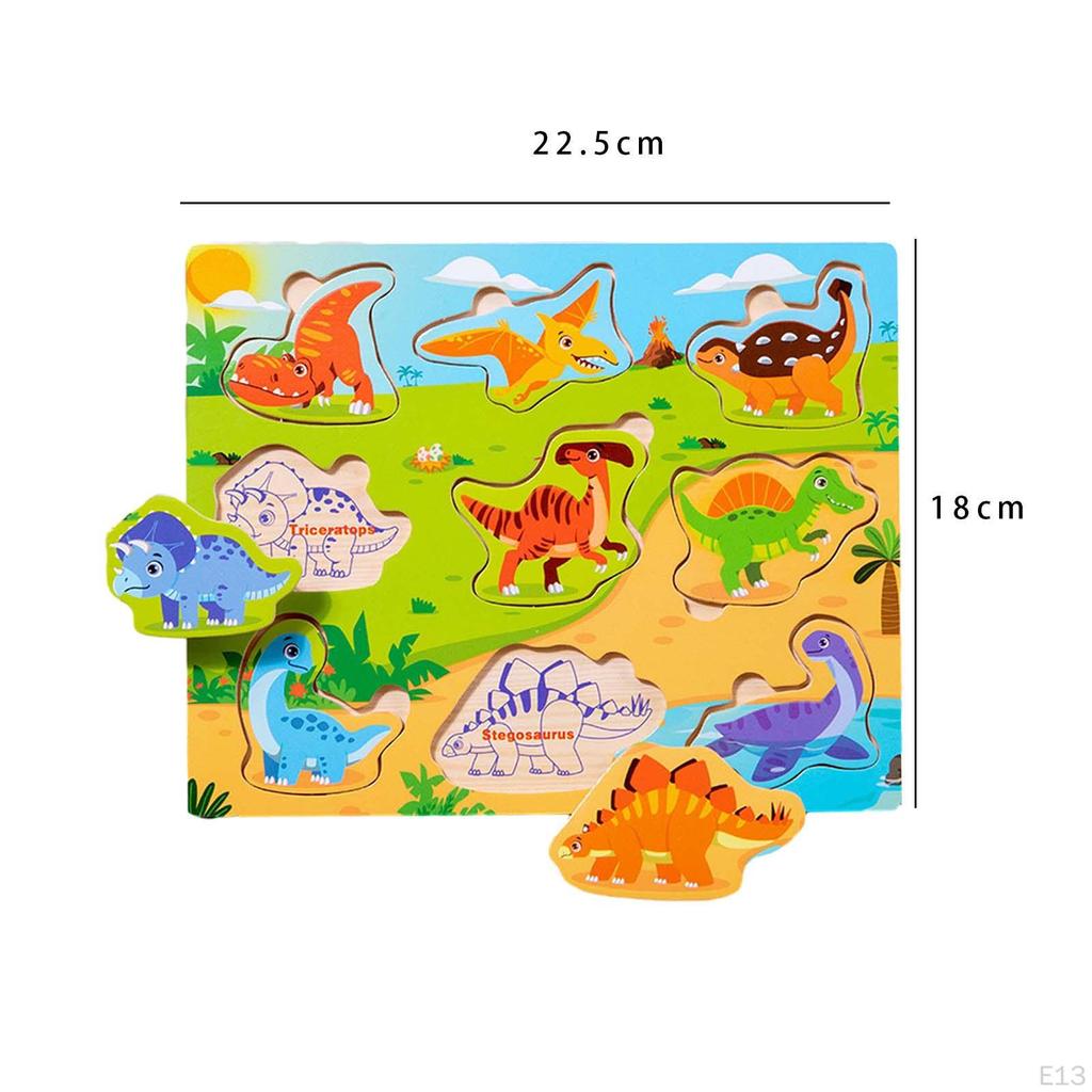 Holzpuzzle-Tier-Puzzle-Set, Früherziehungsspiele, 3D-Puzzles