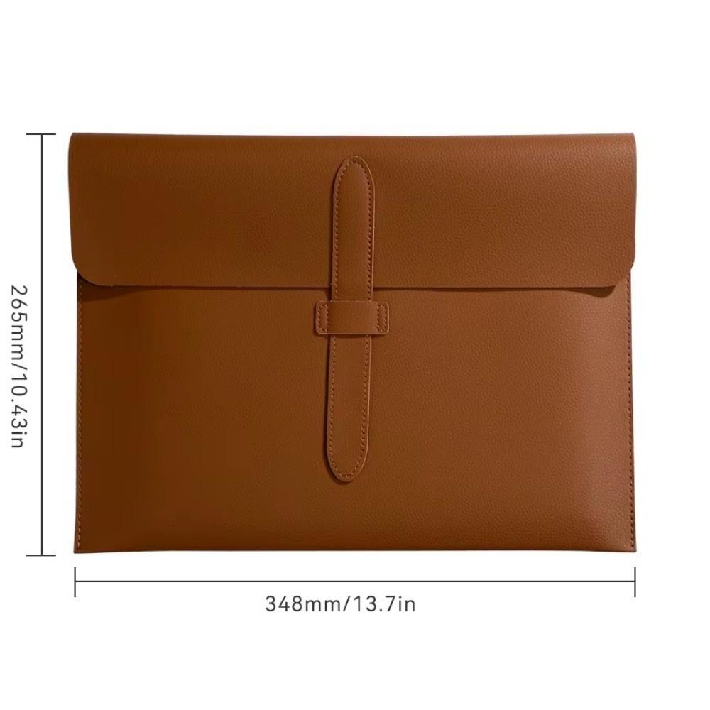 PU Leather Document Folder A4 Storage Bag Fashion Document Bag Office Organizer