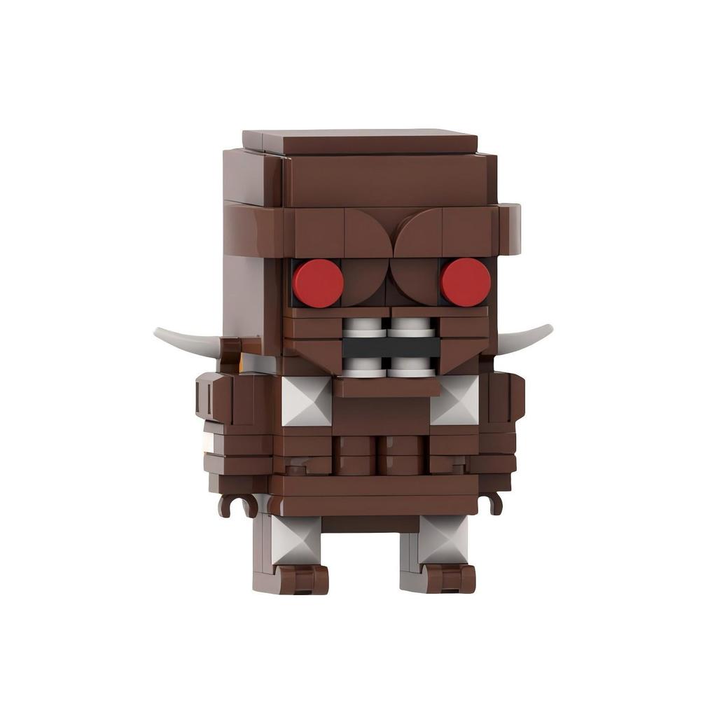 Building Blocks MOC Peripheral Toys Doom Collection Character Brickhead Series Puzzle Boy