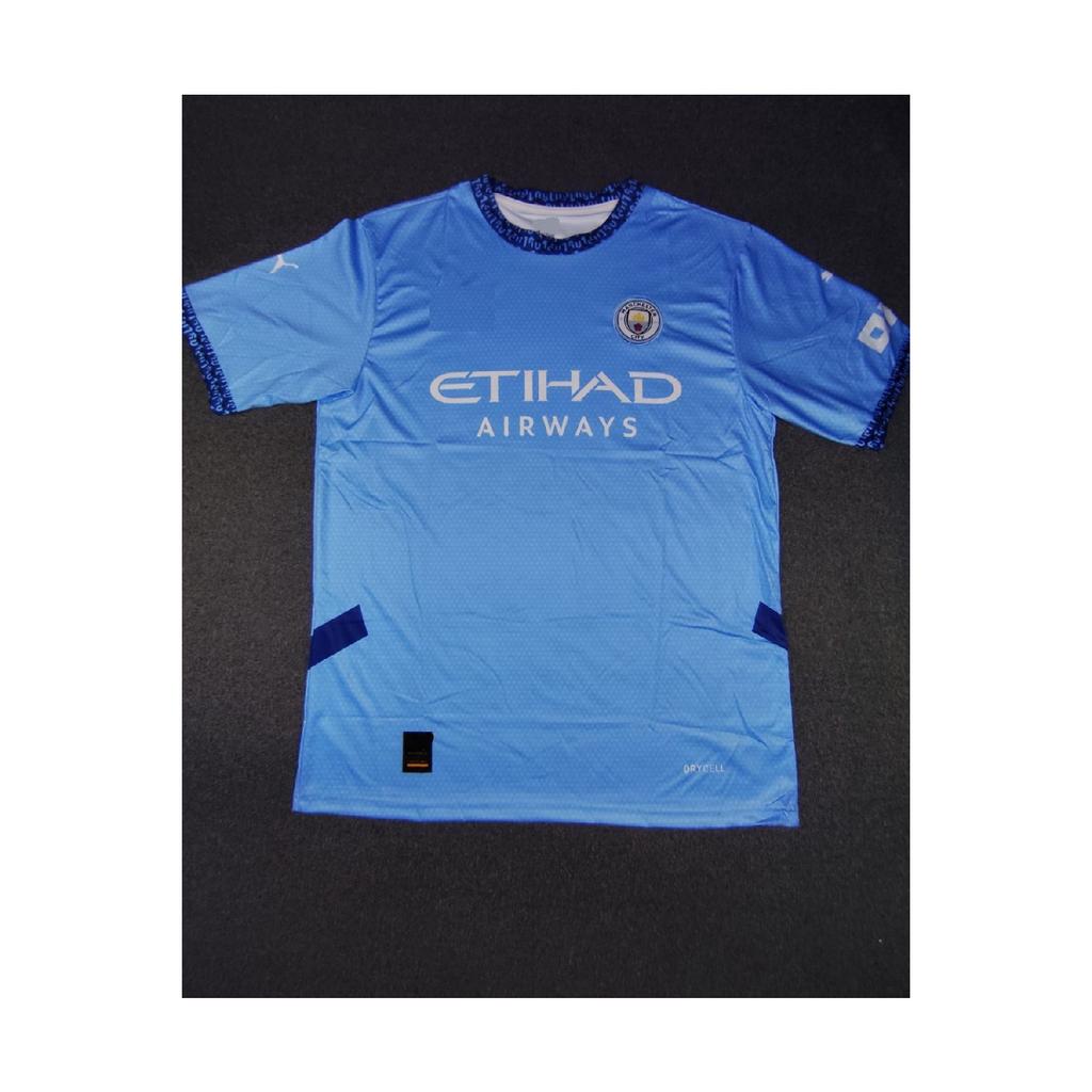 Haaland M.city Adult New Season Blue Collar Patterned Fan Jersey