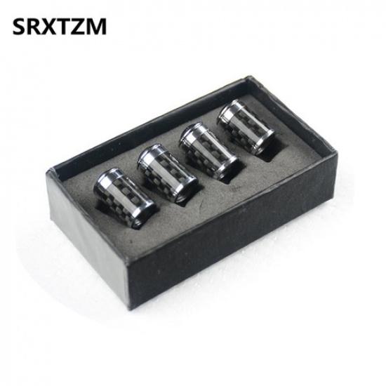 Carbon Fiber Universal Car Tire Wheel Valve Stem cap For Porsche All Model 4PCS
