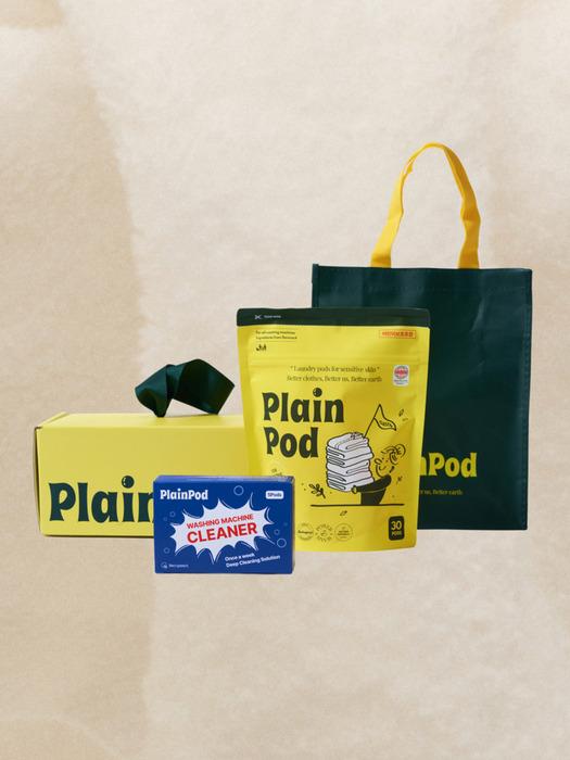 PlainPod [PlainPod] Please Do My Laundry SET (Capsule Detergent, Washing Machine Cleaner)
