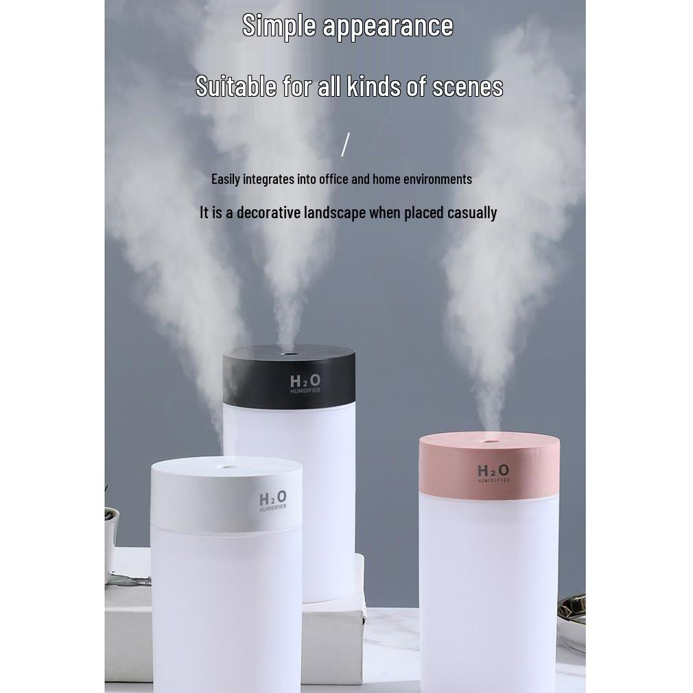 Large Capacity Wireless Humidifier & Air Purifier for Car, Home & Bedroom - Aromatherapy, Dustproof, Hydrating & Moisturizing