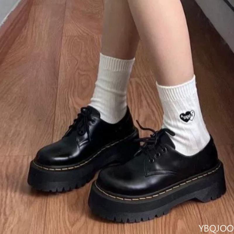 Spring Autumn New Round Head Anti slip Daily Versatile Boots Wear resistant Simple Comfortable Thick soled Women's Shoes