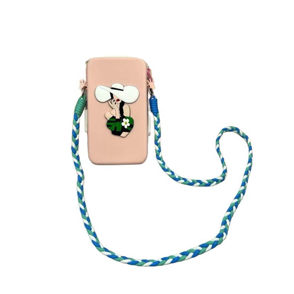 

Waterproof Mobile Phone Bag Large Capacity Makeup Storage Bag Silicone Crossbody Bag Women