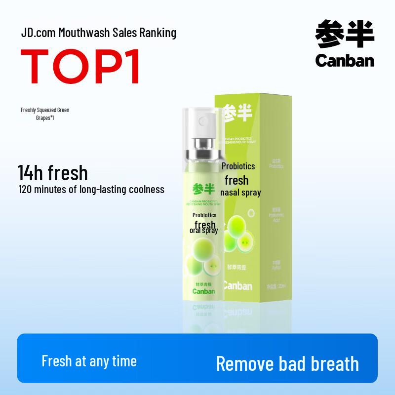 

Can Ban Probiotic Green Grape Oral Spray