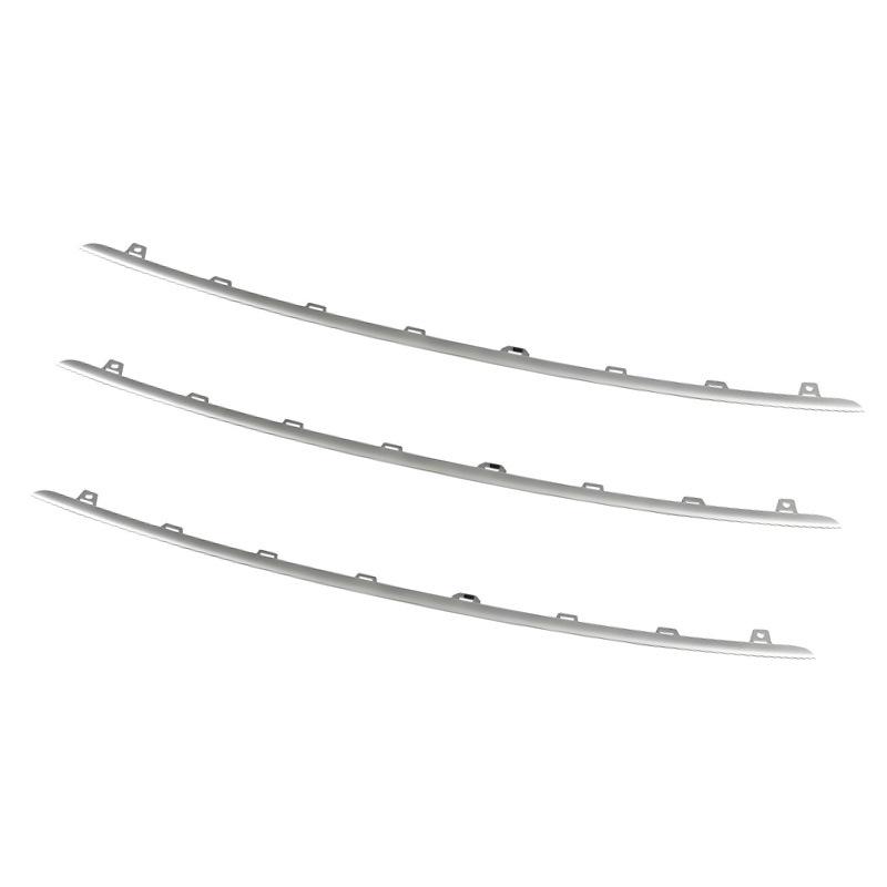 Porsche Cayenne 9Y0 Silver Grille Trim (2018-2025, Non-Adaptive Cruise Control Models)