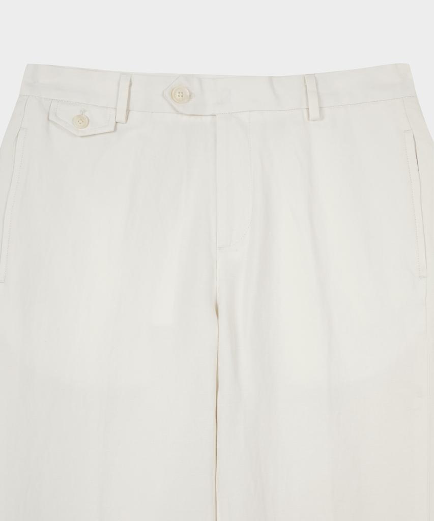 BROOKS BROTHERS Linen Cotton Pants (Ivory) (Bbpcmm7792Bfm)