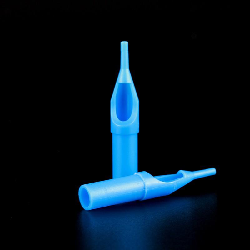 50 Disposable Blue Tattoo Needle Tips – RT DT FT Caps
