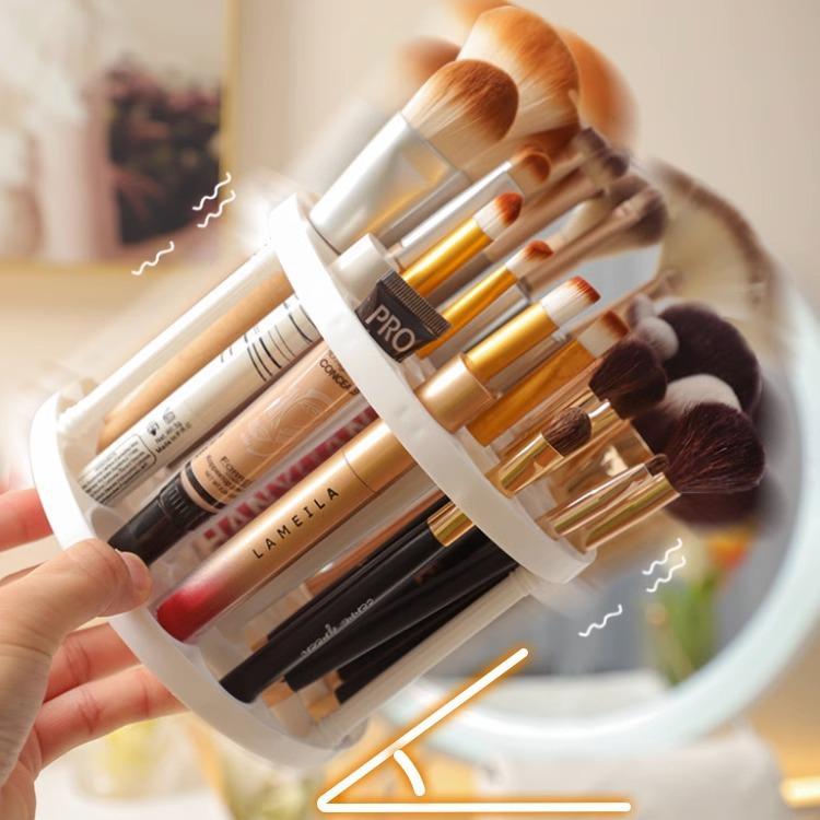 Makeup Brush Holder: Large Capacity Multi-Hole Drying & Display Stand