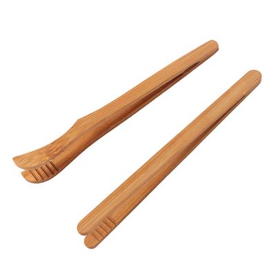 Muffin Bacon Klemme Kochen Wiederverwendbarer Bambusgreifer Lebensmittelzange Tee Pinzette Toast Clip